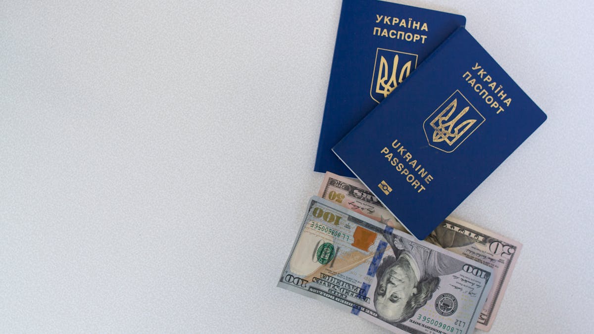 Child passport and boarding documents ready for a UK ETA application